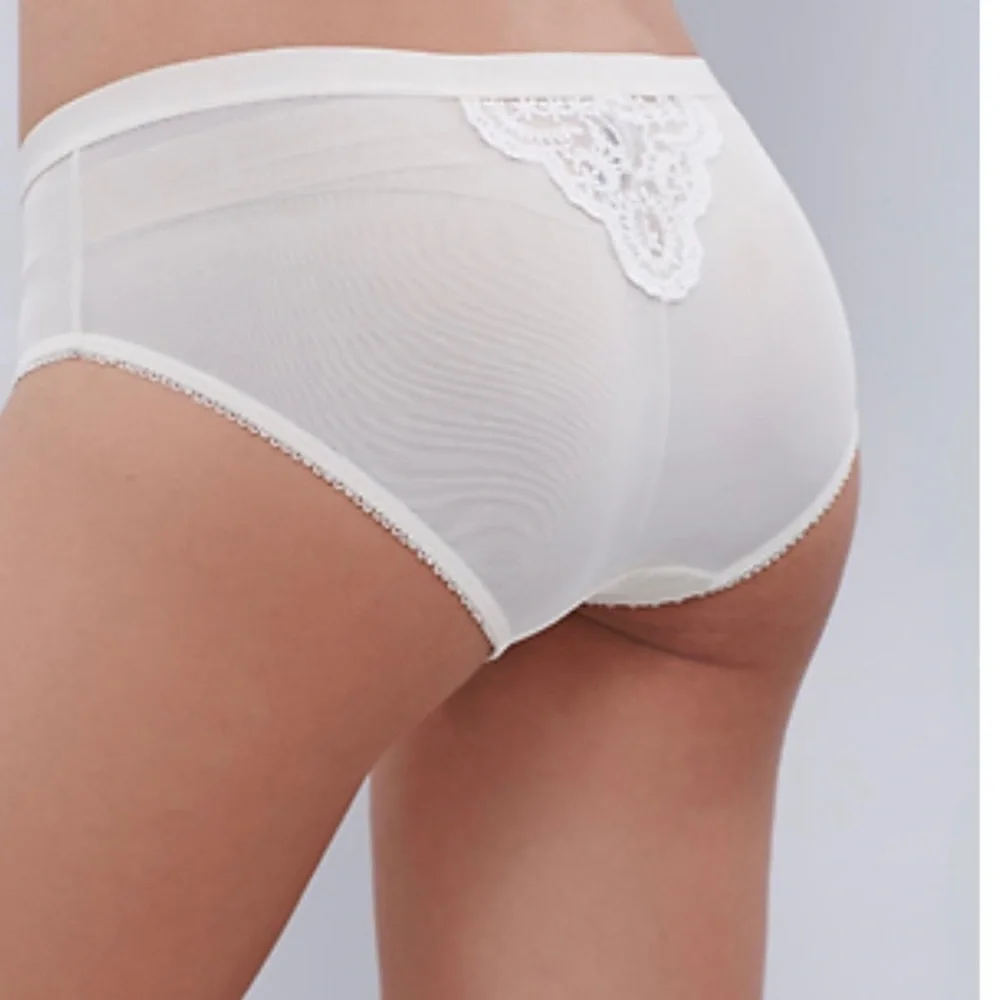 Free People Intimately Daydreamer Hipster Embroidered Mesh Panties Nude Size XS